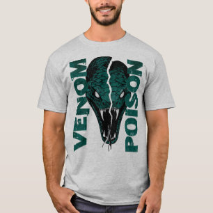 T-shirt Conception Graphique Streetwear Serpent Venin Pois