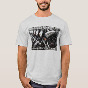 T-shirt conception grise de chemise de starVmax