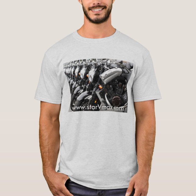 T-shirt conception grise de chemise de starVmax (Devant)