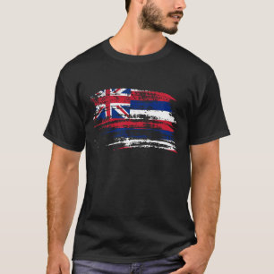T-shirt Conception hawaïenne fraîche de drapeau