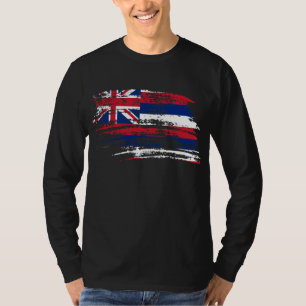 T-shirt Conception hawaïenne fraîche de drapeau