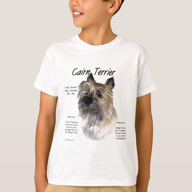 T-shirt Conception historique de Cairn Terrier (Devant)