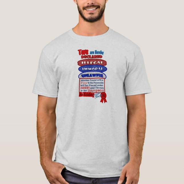 T-shirt Conception illégale de Noël de jouets de décret de (Devant)