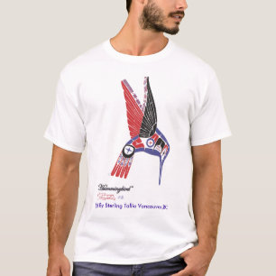 T-shirt Conception indigène de colibri d'artiste du
