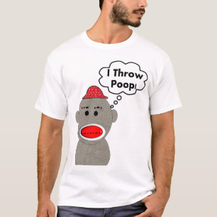 T-shirt Conception jette dunette de singe de chaussette