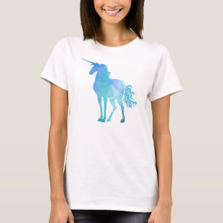 T-shirt Conception magique de licorne de polygone