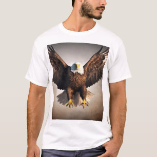T-shirt Conception majestueuse d'aigle volant - audacieuse