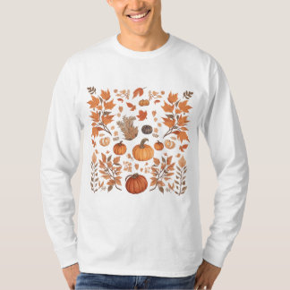 T-shirt Conception motif d'automne