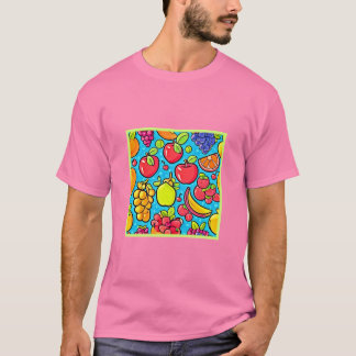 T-shirt Conception Motif fruitée