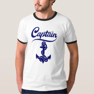 T-shirt Conception nautique d'ancre de voilier capitaine