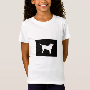T-Shirt Conception noire de chemise de Labrador