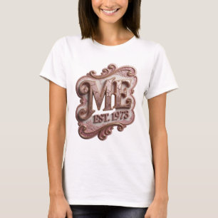 T-shirt Conception Or Métal Doré ME EST 1973