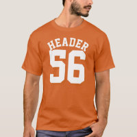 Conception orange et blanche du Jersey de sports