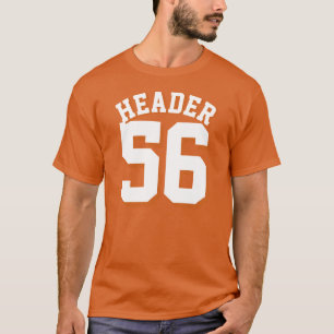 T-shirt Conception orange et blanche du Jersey de sports