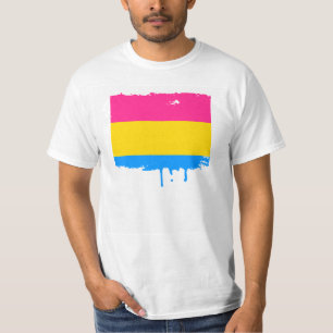 T-SHIRT CONCEPTION PANSEXUAL DE RAYURES DE FIERTÉ