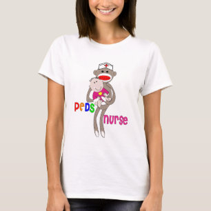 T-shirt Conception pédiatrique de singe de chaussette