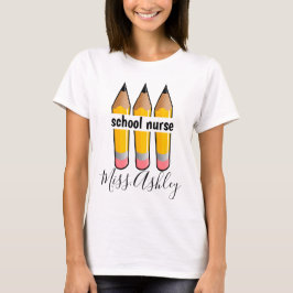 T-shirt Conception personnalisée d'infirmières scolaires;c