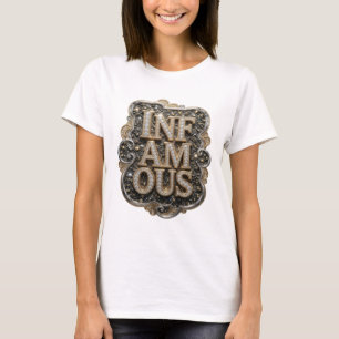 T-shirt Conception personnalisée Sharp Gold INFAMOUS