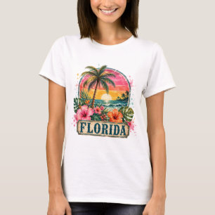 T-shirt Conception PNG de l'État ensoleillé de la plage de