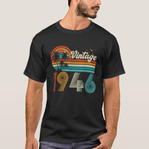 T-shirt Conception pour cadeau 1946 Fabriqué en 1946 80e D