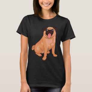 T-shirt Conception Pug Abricot 335