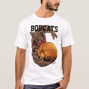 T-shirt Conception réaliste d'équipe de basket de chat