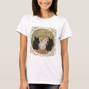 T-shirt Conception saisonnière d'automne de Terrier Écossa