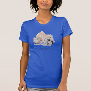 T-shirt conception shar d'art de chien de pei de chiot