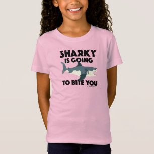 T-Shirt Conception Sharky Va Vous Mordre - Jupe Fille Fine