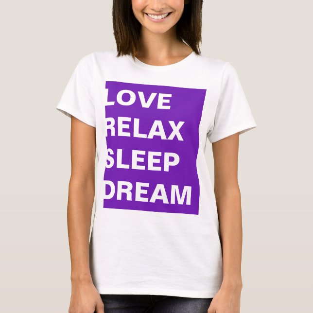 T-shirt Conception simple rectangle violet PHILOSOPHIE DE  (Devant)