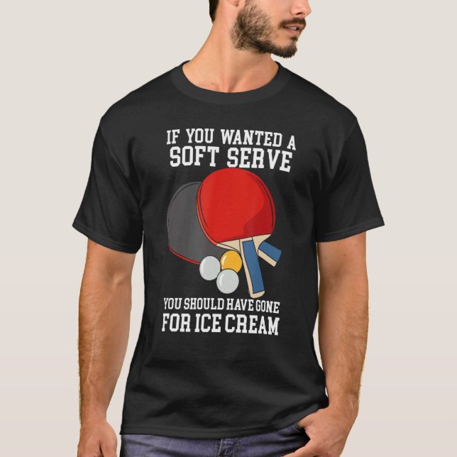 T-shirt Conception Tennis De Table Pour Ping Pong Player - (Devant)
