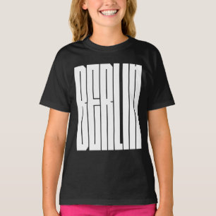 T-shirt conception typographique de la ville de Berlin