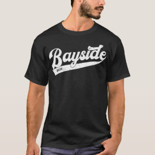 T-shirt Conception typographique en détresse Bayside Queen