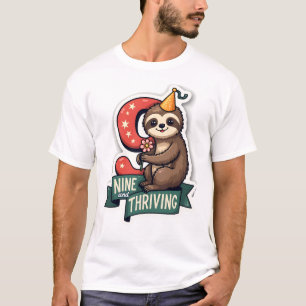 T-shirt Conception vectorielle de fête de fille de sloth d