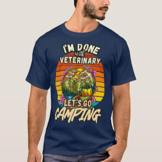 T-SHIRT CONCEPTION VÉTÉRINAIRE ET CAMPING RETR CLASSIQUE V