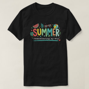 T-shirt Conception "Vibes d'été "Se souvenir de mon pourqu