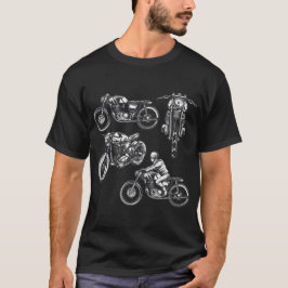 T-shirt Conception vintage de moto de 4 vélos