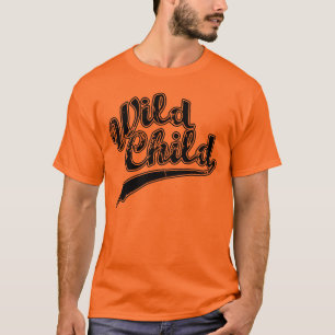 T-shirt Conception vintage de sports d'enfant sauvage