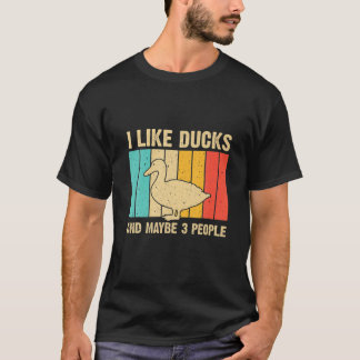 T-shirt Conception vintage Pour Amateurs De Canard Hommes