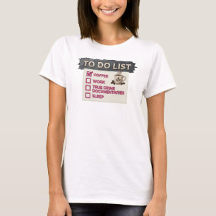 T-shirt Conception visuelle CRIME VRAI CAFÉ Or Épuré
