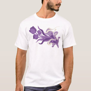T-shirt Conception visuelle de FLEUR ABSTRAITE fantaisiste
