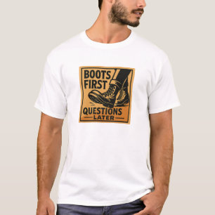 T-shirt Conception Western Bold First Boots