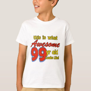 T-SHIRT CONCEPTIONS D'ANNIVERSAIRE DE 99 ANNÉES
