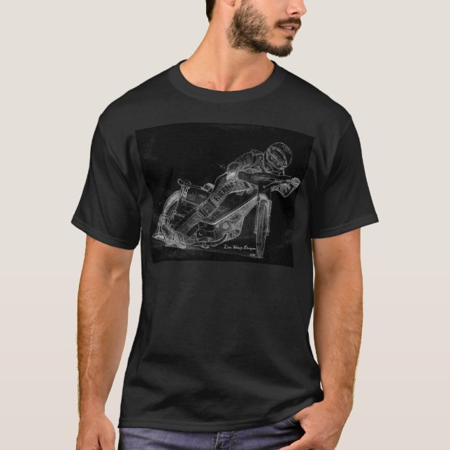 T-shirt conceptions de dièse. bikeonblack de speed-way (Devant)