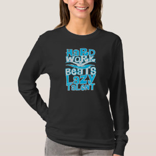T-shirt Conceptions d'équipe de natation Talent Paresseux 