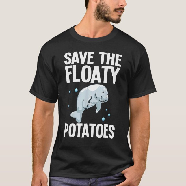 T-shirt Conceptions Pour Hommes Femmes Floaty Potato Vache (Devant)