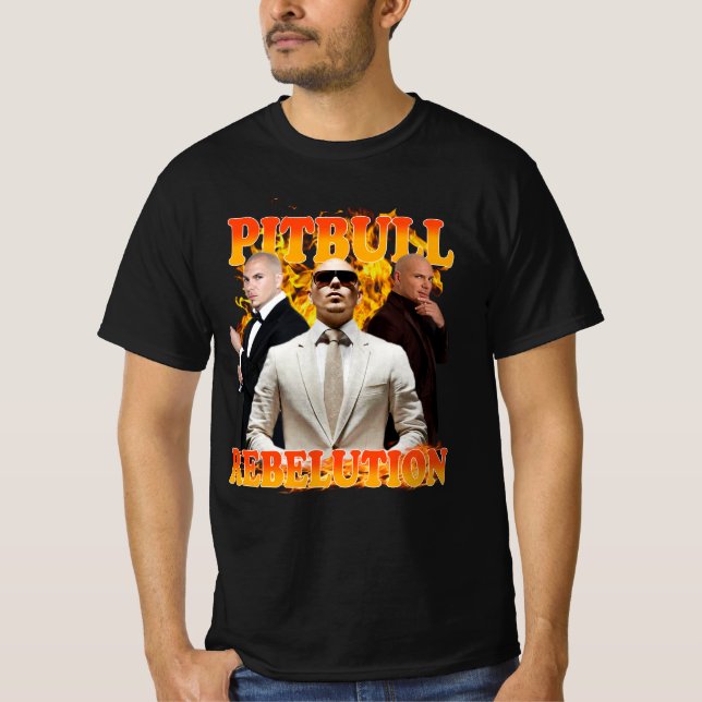T-shirt concert pitbull 90s (Devant)