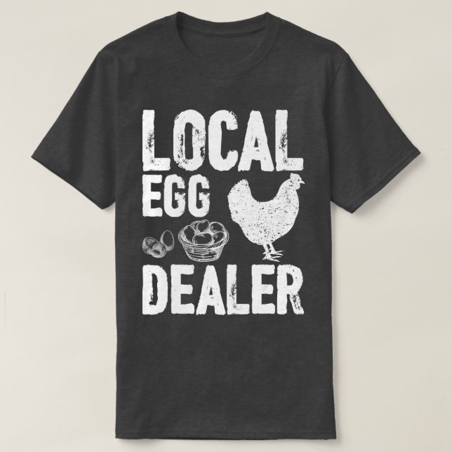 T-shirt Concessionnaire d'oeufs ferme fermier ferme de pou (Design devant)