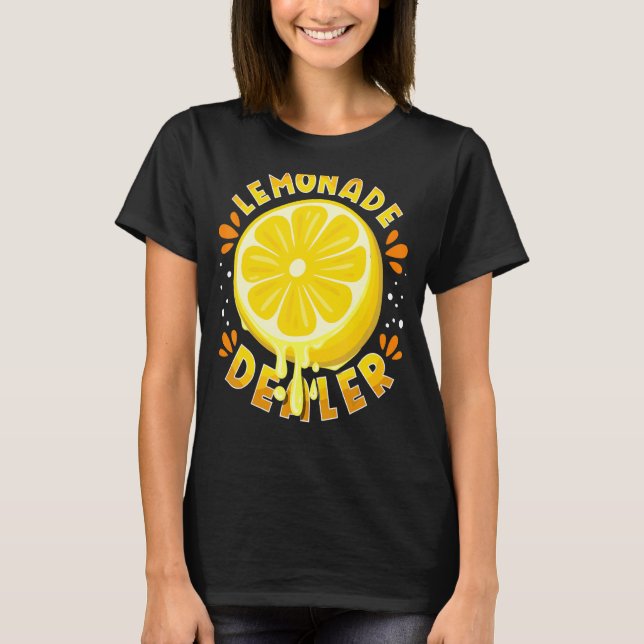 T-shirt Concessionnaire Lemonade Lemon Stand Juice (Devant)
