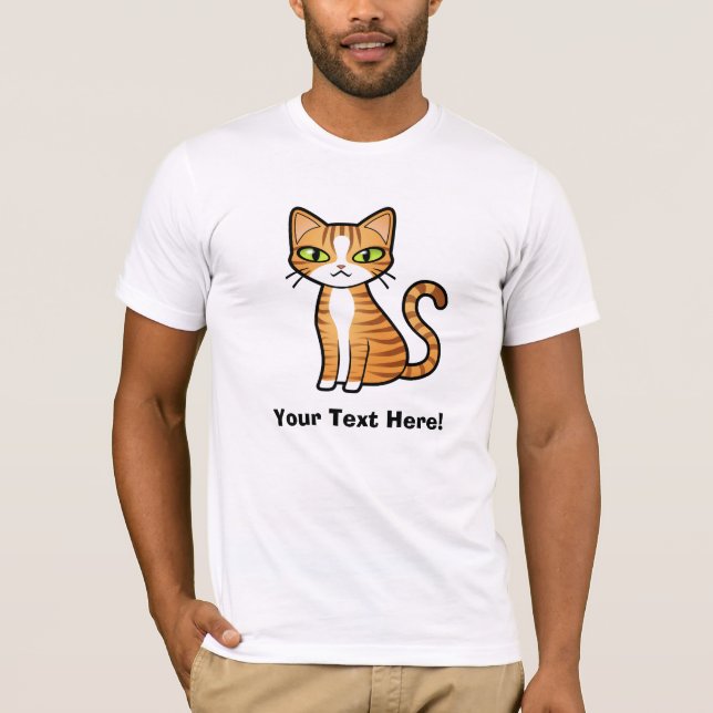 T-shirt Concevez votre propre chat de bande dessinée (Devant)